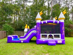 Electric  Double Slide Bounce House